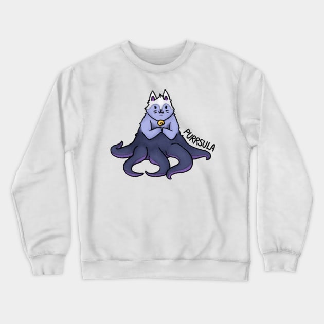 Purrsula Crewneck Sweatshirt by drawforpun